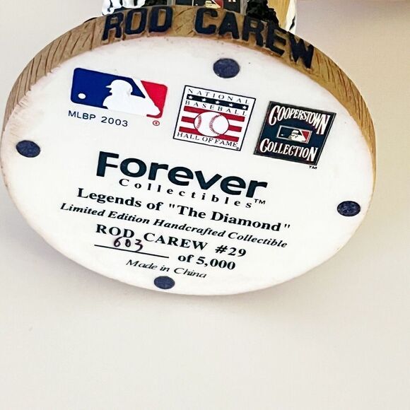 Rod Carew Minnesota Twins MLB Hall of Fame Cooperstown Bobblehead 603 of 5,000 - Picture 7 of 8